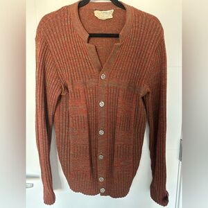 🍁 Vintage Caldwell Pure Virgin Wool Cardigan – Made in Canada | Size M